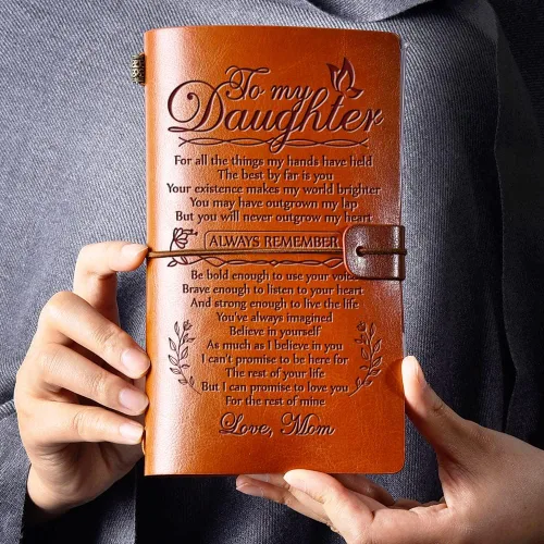Miniatura 2 de Regalo para Hija de Mamá, Diario de Cuero Para Mi Hija, Diario de Escritura Rellenable de 140 Páginas, Regalos de Navidad y Cumpleaños para Hija