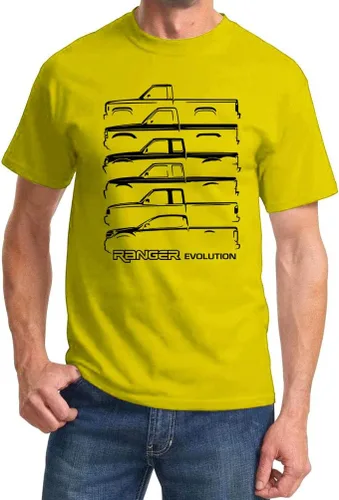 Miniatura 9 de Ford Ranger Pickup Truck Evolution Classic Outline Design Camiseta