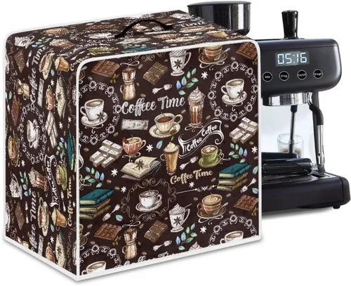 Miniatura 60 de DISNIMO Cubierta antipolvo para cafetera de mariposa azul, fundas para máquina de hacer café de cocina con mango superior, cubierta