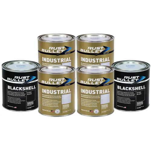 Miniatura 15 de RUST BULLET Industrial - Gris metálico - 1/4 pinta - Revestimiento preventivo de óxido para proyectos industriales, marinos, domésticos y agrícolas
