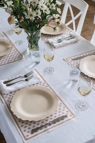 Miniatura 8 de Bambu Paquete de 8-9 Pulgadas Platos Desechables de Bambú Elegantes, Productos Ecológicos Biodegradables, Platos Desechables de Bambú para Fiestas