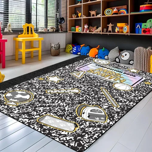 Miniatura 8 de Alfombras de composición personalizada para el aula para niños, alfombras para dormitorio, niñas, niños, alfombra pastel para aula, alfombra