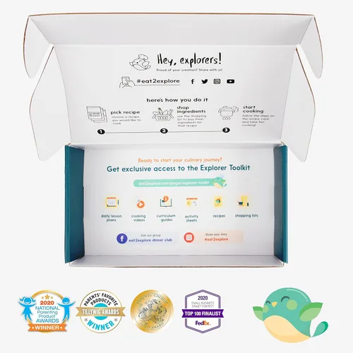 Miniatura 4 de eat2explore Kit de horneado de postres reales para familias Incluye 3 tarjetas de recetas de Japón, Turquía y Columbia con ingredientes clave