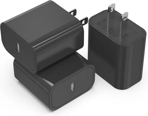 iGENJUN Paquete de 3 cargadores USB C de 20 W, cargadores de pared PD 3.0 tipo C, adaptador de corriente USBC, cargador rápido para teléfono 17/17