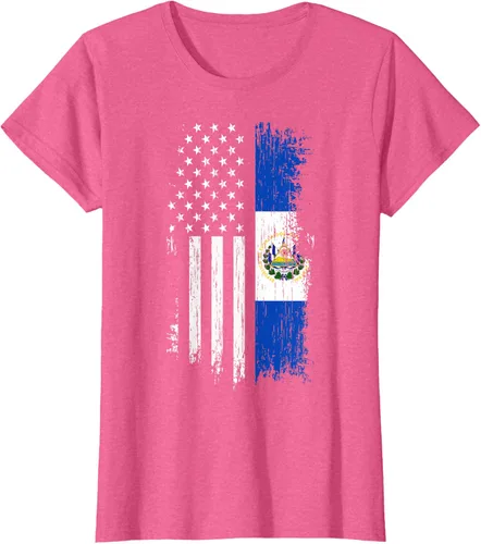 Miniatura 68 de Camiseta de la bandera de Estados Unidos salvadoreño - Camiseta de El Salvador USA