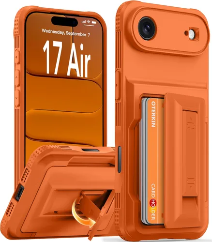 Miniatura 34 de Oterkin Funda tipo cartera para iPhone 17 Pro Max [4-5 tarjeteros] [soporte de soporte] [protección completa de la cámara] [bloqueo RFID] iPhone 17