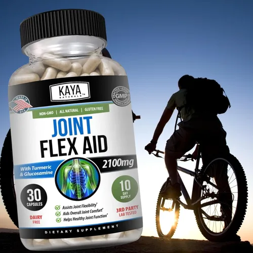 Miniatura 8 de Kaya Naturals Mobility Flex Aid - Suplemento de apoyo de movilidad para hombres y mujeres - Cápsulas de cúrcuma con sulfato de glucosamina