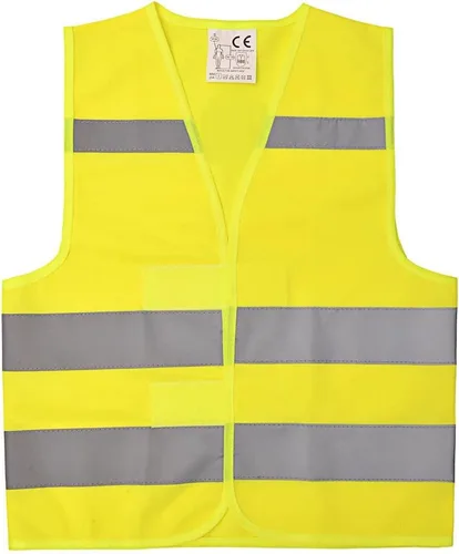 Chaleco de seguridad de alta visibilidad para niños, chaleco de seguridad para niños pequeños, chaleco reflectante para niños, chaleco de Amarillo