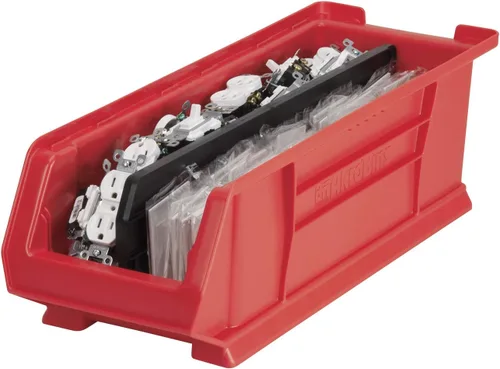 Miniatura 7 de Akro-Mils 30284 AkroBins - Contenedores de almacenamiento de plástico de gran tamaño, apilables que ahorran espacio para garaje, aula, organización