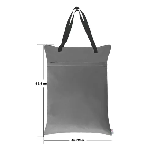 Miniatura 6 de ALVABABY Paquete de 2 pañales grandes para colgar en seco y húmedo, impermeables, con bolsillos dobles con cremallera, 25 x 18 pulgadas