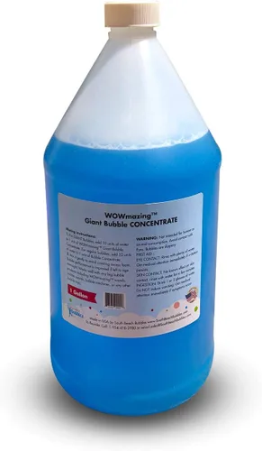 WOWMAZING Concentrado de burbujas grandes – Soluciones para hacer burbujas (hace hasta 33 galones) – Solo tienes que añadir agua – Fabricado en