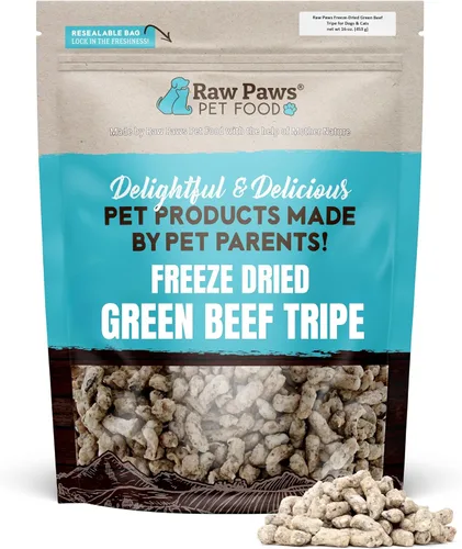Miniatura 9 de Raw Paws Alimento liofilizado para perros y gatos, receta de carne de res, 16 onzas, fabricado en Estados Unidos, alimento para perros liofilizado