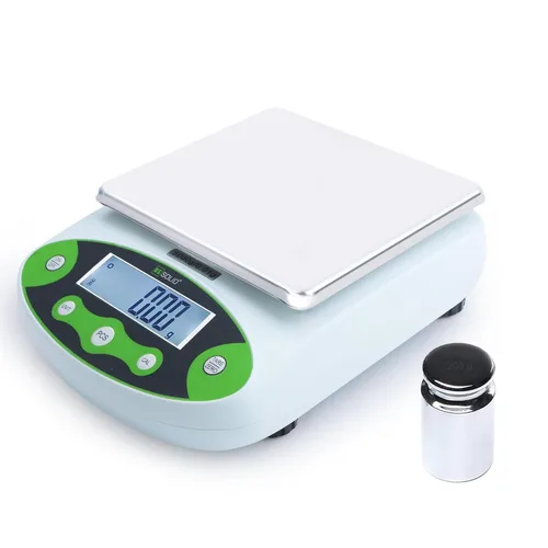 Miniatura 10 de U.S. Solid Balanza analítica digital 4.4 lbs x 0.00 oz, báscula de laboratorio de alta precisión, peso de calibración de 17.64 oz, 10