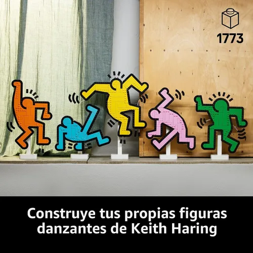 Miniatura 2 de LEGO Art Keith Haring – Figuras Bailarinas - Set de Construcción para Decoración del Hogar para Adultos - Decoración de Arte en Pared - Idea
