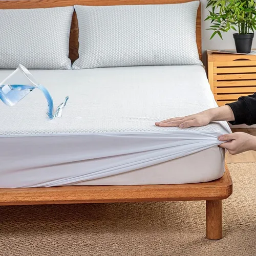 Miniatura 2 de Protector de colchón impermeable, 100% impermeable y silencioso, funda de colchón de fibra de rayón suave, transpirable, bolsillo profundo de 8 a 14