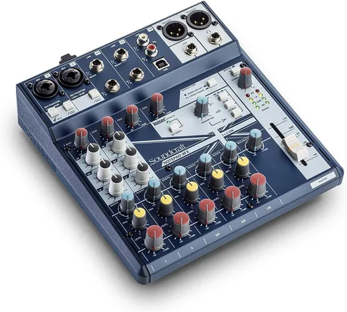 Soundcraft Notepad-8FX - Mezclador profesional de interfaz de audio USB con Lexicon Reverb, efectos de eco y retardo, y función de ducking,