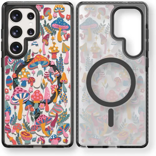 Miniatura 149 de Rosarnnah Funda compatible con Samsung Galaxy S24 Ultra, bonita estética, a la moda, divertida funda con estampado de gatito y gato, duradera a