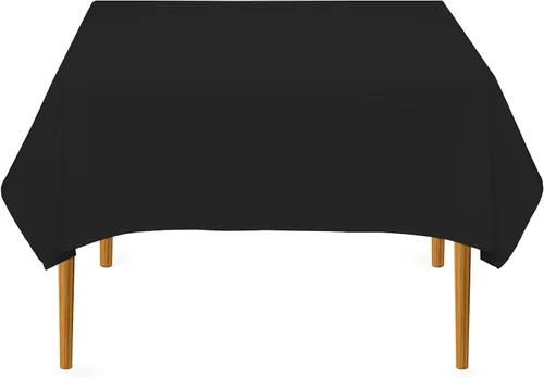 Miniatura 86 de Pomp Mantel Premium de Poliéster de 60" x 84" en Color Amarillo Plátano Tela Fácil de Cuidar, Resistente a Arrugas y Manchas Para Mesa Banana