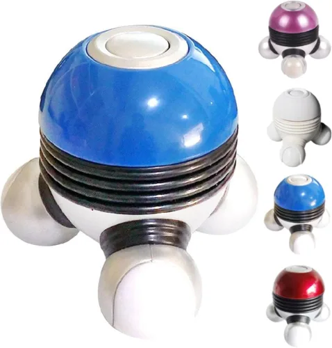 Mini masajeador de mano, potentes vibraciones de masaje 2025 para alivio muscular y relajación, masajeador corporal vibratorio portátil con luz LED