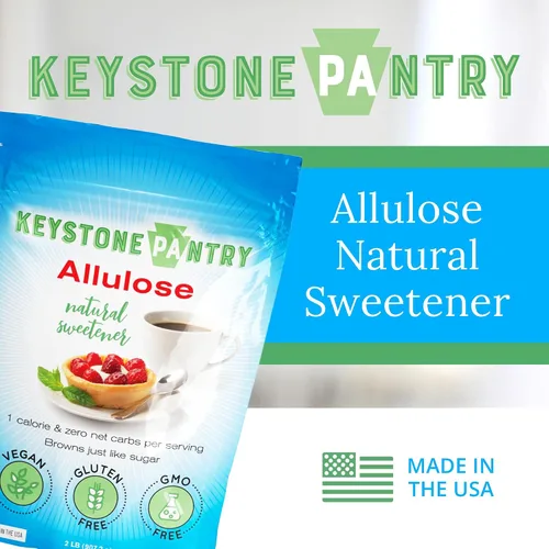 Miniatura 4 de Keystone Pantry - Edulcorante de alulosa, sustitutos de azúcar bajos en calorías y bajos en carbohidratos, sustituto natural del azúcar de alulosa