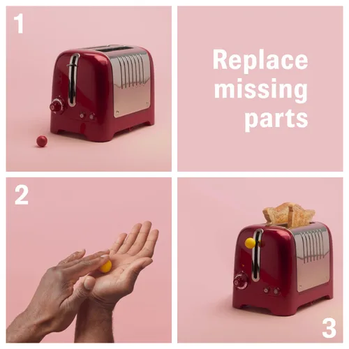 Miniatura 2 de Sugru - Pegamento multiusos moldeable para fijación y fabricación creativa, 8 unidades, negro, blanco, rojo, amarillo y azul, 8