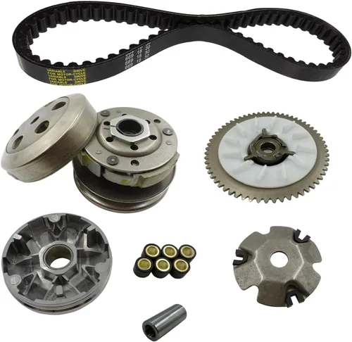 GY6 Juego de embrague de rendimiento de 50 cc (con correa 669), apto para scooter Taotao de motor GY6 de 50 cc, 60 cc, 80 cc, 4 tiempos, 139QMB,