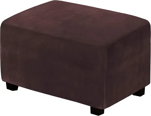 H.Versailtex. - Funda de terciopelo elástico ajustable, rectangular, para taburete o caja de almacenamiento,1 pieza, elástica, ajustable, para