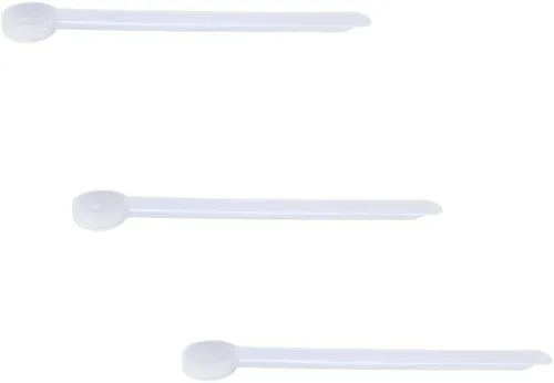 Miniatura 75 de Conjunto de 5 cucharas medidoras de plástico, 6 cucharadas (90 cc 3/8 taza 3 oz. 90 mL) con mango largo para polvos, gránulos, café, comida