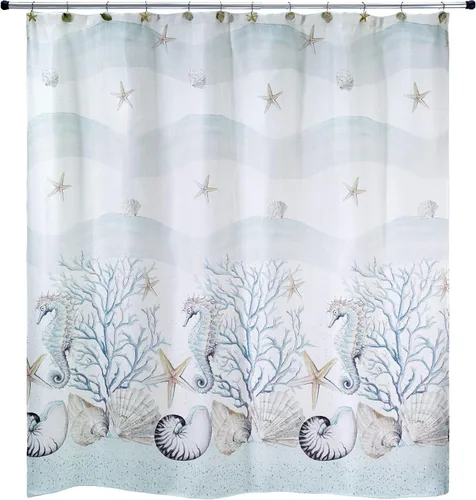 Miniatura 7 de Avanti Linens - Alfombra de baño, alfombra de baño de algodón, decoración del hogar inspirada en el mar (Colección Coastal Terrazo, 20" x 30")