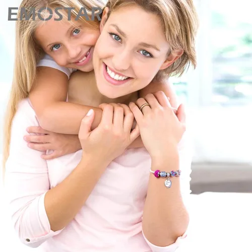 Miniatura 13 de Abalorio de concientización sobre el autismo para pulsera europea de bricolaje, plata de ley 925, dijes esmaltados, dijes Live Love Laugh Charms, I