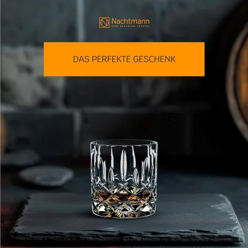 Miniatura 4 de Nachtmann Brand Noblesse Collection, vasos individuales antiguos, juego de 4, vidrio SOF de cristal duradero, diseño de diamante, 8.66 onzas, apto