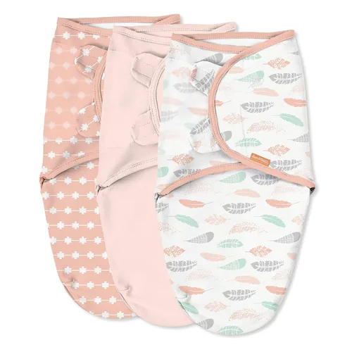Miniatura 5 de SwaddleMe Ingenuity Pod - Tamaño pequeño/mediano, 0 a 3 meses, paquete de 2 (I Heart You) y por Ingenuity Original Swaddle - Talla S/M, 0-3 meses