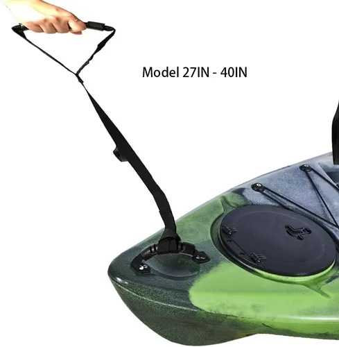 Miniatura 3 de Correa de asistencia de pie para kayak, asas de arrastre de canoa, cuerda ajustable para barco, cuerda de tracción de SUP, kayak, ayuda de pie