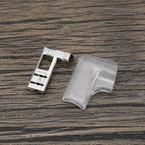 Miniatura 7 de 50 conectores de pala de terminal de crimpado de 0.189 in en ángulo de 90° con 50 fundas aislantes para interruptor de equipo, quad, bicicleta