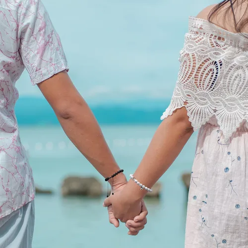 Miniatura 3 de Pulseras magnéticas a juego con tu novio y novia con cuentas para mujeres, hombres, amantes de los mejores amigos, pulseras de conexión para regalo