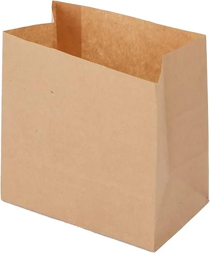 Restaurantware Bag Tek - Bolsas de papel de 3.9 x 2.3 x 3.8 pulgadas para aperitivos, 100 bolsas de papel pequeñas para alimentos, bolsas