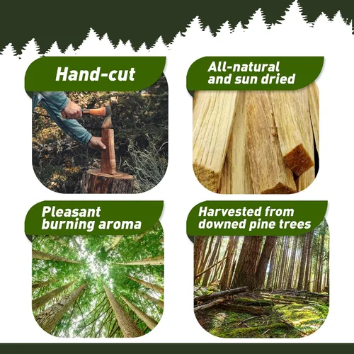 Miniatura 3 de Double Tree Fatwood - Barras de inicio de fuego, rica en resina orgánica, de alta calidad, para estufas de leña, chimeneas, fogatas, hogueras,