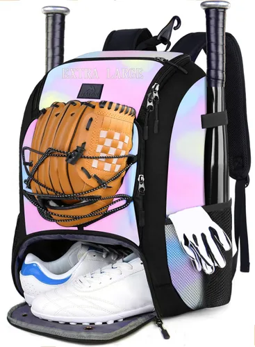 Miniatura 17 de MATEIN Mochila de Béisbol, Bolsa de Bate de Sóftbol con Compartimento para Zapatos para Jóvenes, Niños y Adultos, Bolsa de Béisbol Ligera con Gancho