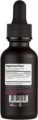 Miniatura 5 de Lyfetrition Huperzine - Un suplemento de 380 mg, líquido de 4 onzas, 220 porciones, fabricado en Estados Unidos, absorción rápida, ingredientes