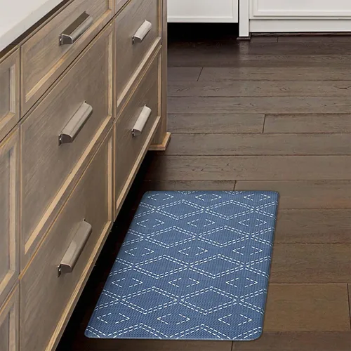 Miniatura 16 de Lucky Brand Tapete de bienestar impreso – Tapete de cocina acolchado cómodo – Fácil de limpiar – Antifatiga y antideslizante – 0.472 in Seda Floral