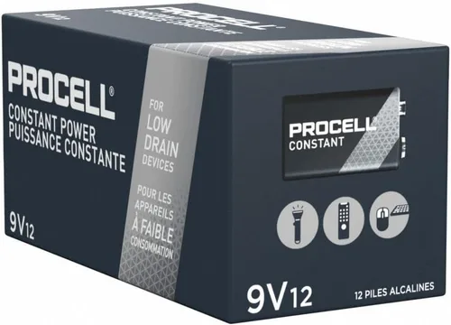 Miniatura 3 de Procter & GambleDuracell - Paquete de 12 baterías alcalinasDuracell PC1604BKD Procell de 9 V, 1