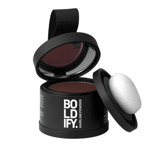 Miniatura 28 de BOLDIFY Polvo de línea del cabello (GRANDE, 10g) - Color de cabello para retoque de raíces para cobertura de canas - Polvo para el cabello que Negro