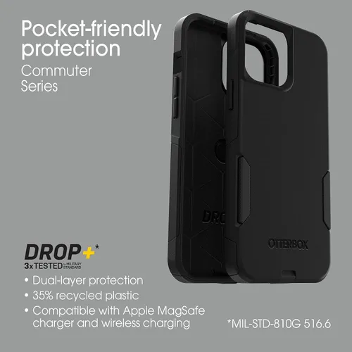 Miniatura 6 de OtterBox Commuter Series - Funda para iPhone 13 PRO MAX y iPhone 12 PRO MAX (solamente) embalaje no minorista, forma remachadora