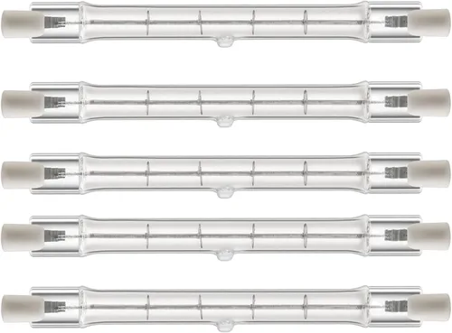 R7S - Bombillas halógenas de 4.646 in, 400 W, tipo J, 4.65 pulgadas, T3 RSC, ángulo de haz de 360º, 2700 K, blanco cálido, 6000 lúmenes, bombillas