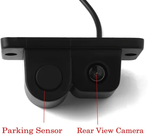 Miniatura 6 de Impermeable 2 en 1 HD 170 grados ángulo de visión amplio coche reversa cámara de visión trasera con sensor de estacionamiento radar incorporado
