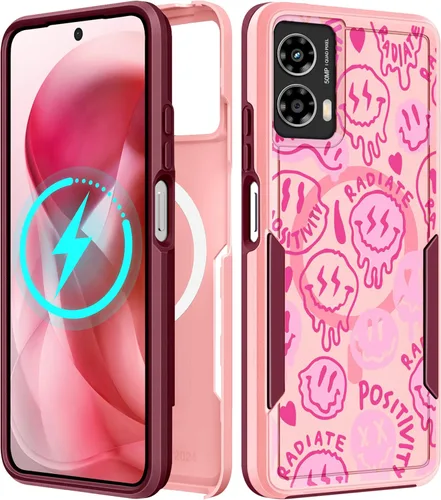 Miniatura 124 de Funda para Moto G 5G 2024 – Compatible con MagSafe para mujeres y niñas, bonita funda protectora magnética para teléfono, diseño femenino Kawaii