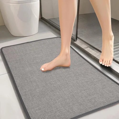 Miniatura 12 de Alfombras de baño, tapetes de baño para baño antideslizantes lavables, secado rápido, absorción de agua, se ajustan debajo de la puerta, ultra
