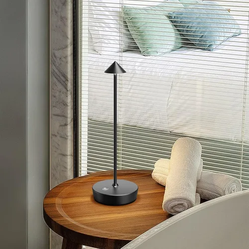 Miniatura 5 de Juego de 2 lámparas de mesa recargables inalámbricas, lámpara de escritorio LED de 6000 mAh con batería, control táctil, atenuación de 3