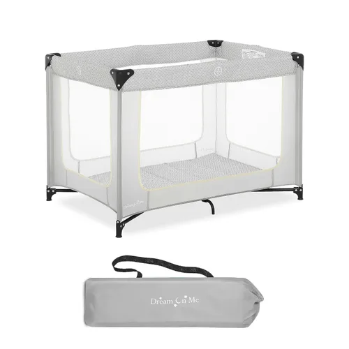 Miniatura 9 de Dream On Me Zoom - Corral portátil en negro, ligero, plegable y fácil de instalar, laterales de malla transpirable y tela suave, viene con una