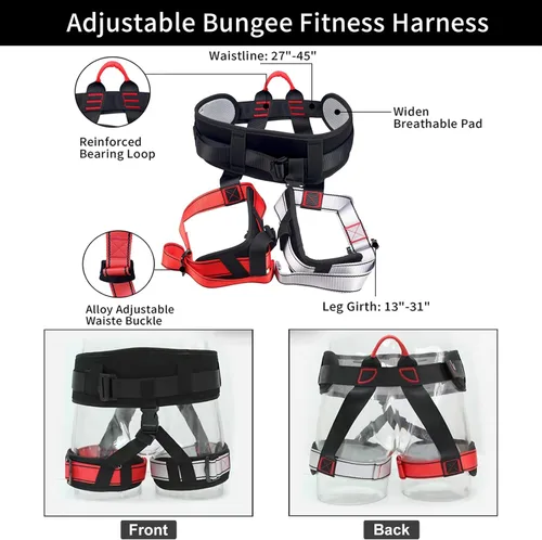 Miniatura 3 de PRIOR FITNESS Juego de Fitness Bungee Yoga Cuerda de Bungee Resistencia Cuerda de Aire Baile Ejercicio Fitness Equipo de Entrenamiento Profesional